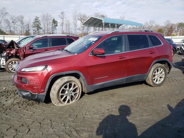 1C4PJLCBXEW205422 - 2014 JEEP CHEROKEE LATITUDE MAROON photo 1