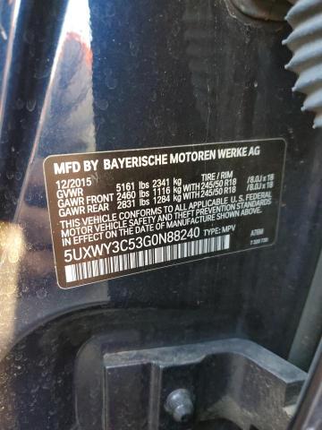 5UXWY3C53G0N88240 - 2016 BMW X3 XDRIVE28D Mavi foto 13