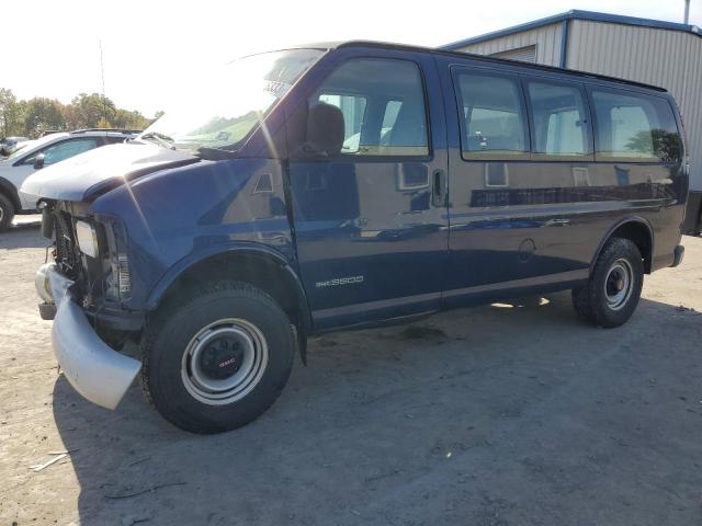 1GDHG35R311191038 - 2001 GMC SAVANA RV G3500 BLUE photo 1