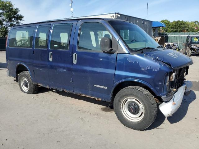 1GDHG35R311191038 - 2001 GMC SAVANA RV G3500 BLUE photo 4