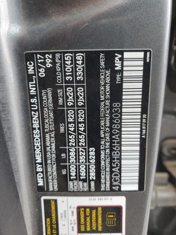 4JGDA5HB6HA986038 - 2017 MERCEDES-BENZ GLE 350 4MATIC GRAY photo 13