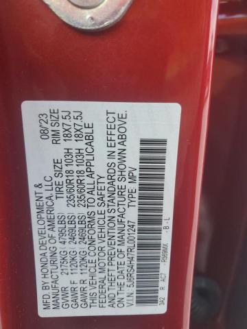 5J6RS4H47RL001247 - 2024 HONDA CR-V EX RED photo 13
