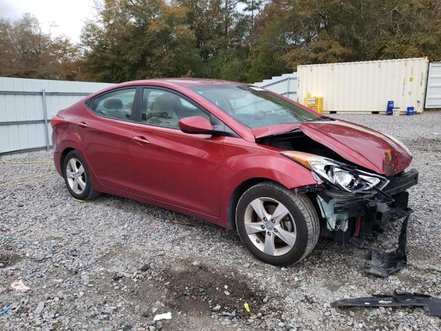 5NPDH4AE0DH337885 - 2013 HYUNDAI ELANTRAGLS GLS RED photo 4