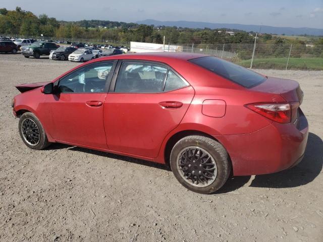 5YFBURHE8HP654201 - 2017 TOYOTA COROLLA L RED photo 2