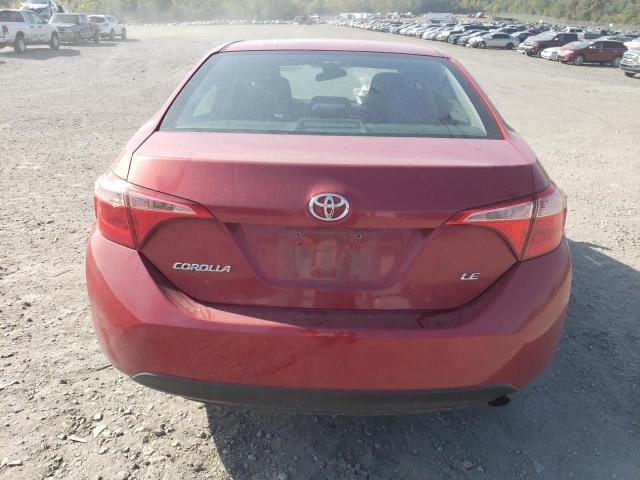 5YFBURHE8HP654201 - 2017 TOYOTA COROLLA L RED photo 6