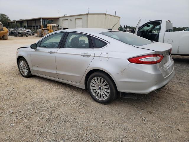 3FA6P0LU7ER161592 - 2014 FORD FUSION SE HYBRID SILVER photo 2