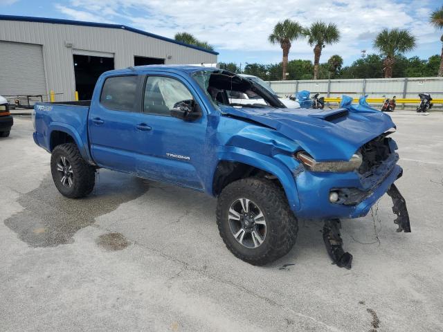 5TFCZ5AN7GX039874 - 2016 TOYOTA TACOMA DOUBLE CAB BLUE photo 4