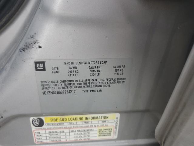 1G1ZH57B68F224217 - 2008 CHEVROLET MALIBU 1LT 银色 照片 12