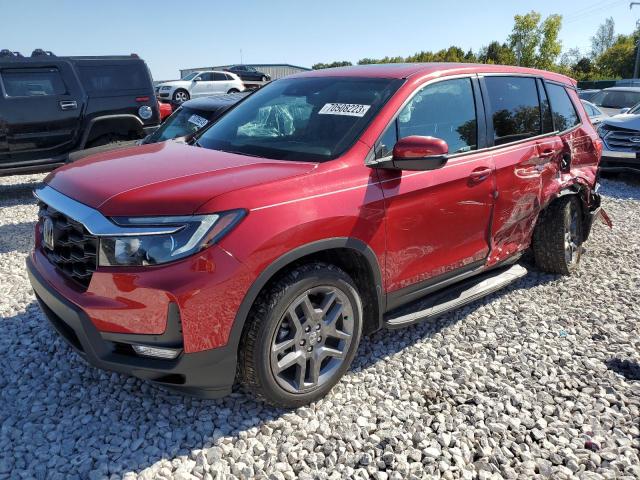 5FNYF8H55PB030459 - 2023 HONDA PASSPORT EXL RED photo 1