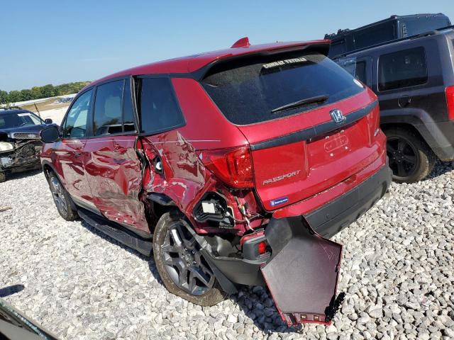 5FNYF8H55PB030459 - 2023 HONDA PASSPORT EXL RED photo 2