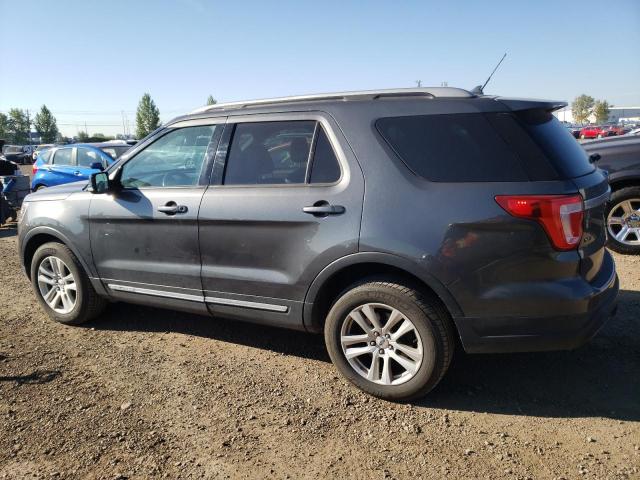 1FM5K8D82JGB61405 - 2018 FORD EXPLORER XLT GRAY photo 2