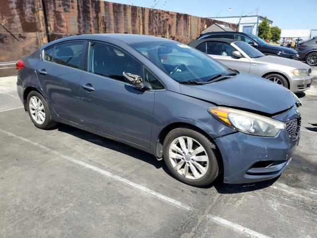KNAFX4A85E5128002 - 2014 KIA FORTE EX BLUE photo 4