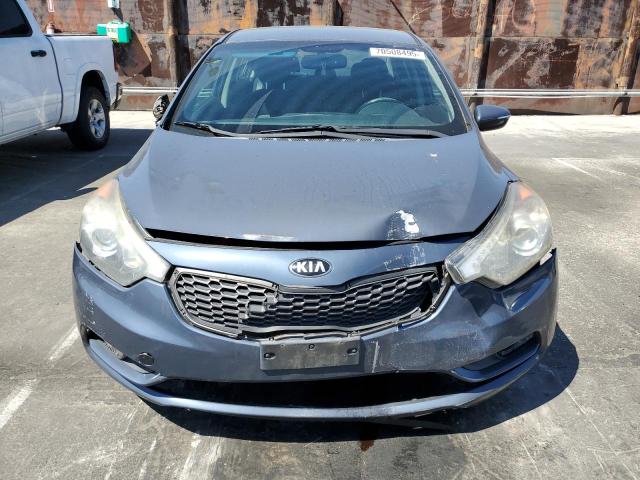 KNAFX4A85E5128002 - 2014 KIA FORTE EX BLUE photo 5
