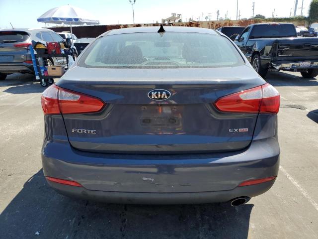 KNAFX4A85E5128002 - 2014 KIA FORTE EX BLUE photo 6
