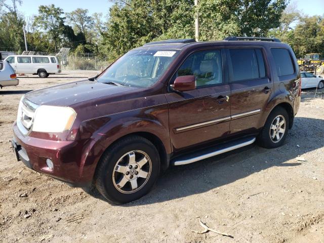 5FNYF4H93AB016109 - 2010 HONDA PILOT TOURING MAROON photo 1