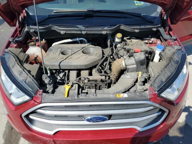 MAJ6S3GL0KC298434 - 2019 FORD ECOSPORT SE RED photo 11