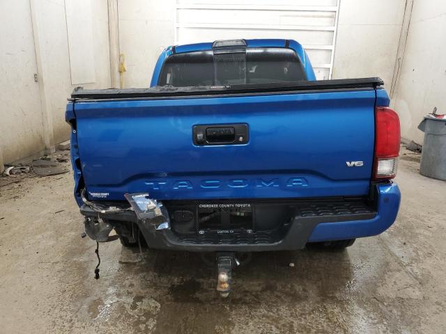 5TFCZ5AN4JX154133 - 2018 TOYOTA TACOMA DOUBLE CAB BLUE photo 6