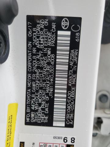 JTNB11HK0J3014008 - 2018 TOYOTA CAMRY L WHITE photo 13