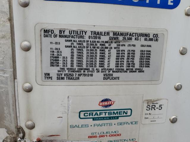 1UYVS2537HP791310 - 2017 UTILITY TRAILER أبيض صورة 10