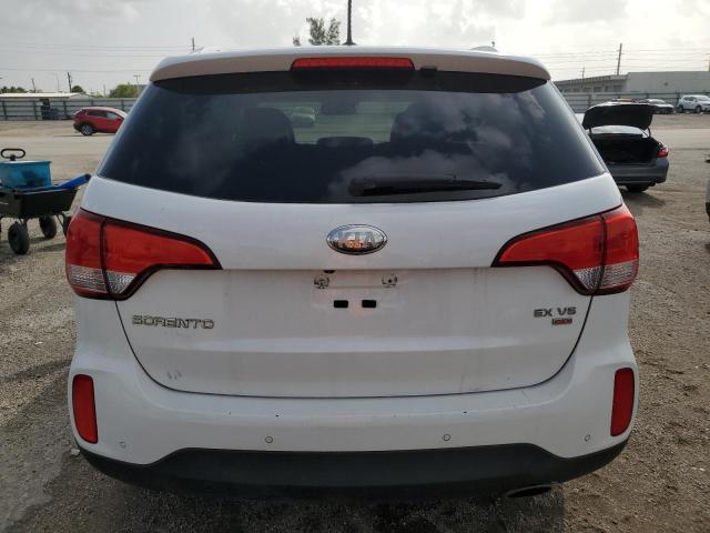 5XYKU4A77EG451668 - 2014 KIA SORENTO EX WHITE photo 6