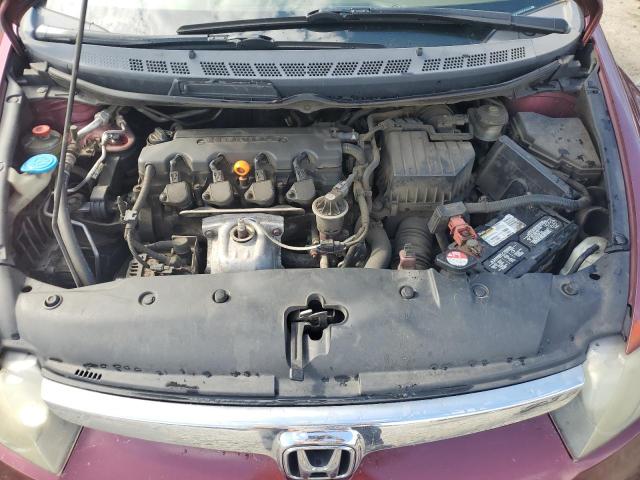 1HGFA16887L053615 - 2007 HONDA CIVIC EX BURGUNDY photo 11