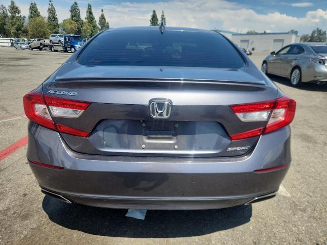1HGCV1F34KA078348 - 2019 HONDA ACCORD SPORT GRAY photo 6