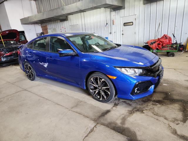 2HGFC1E52JH700953 - 2018 HONDA CIVIC SI BLUE photo 4