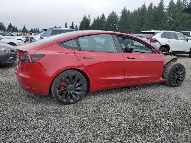 5YJ3E1EC7PF693815 - 2023 TESLA MODEL 3 Qırmızı foto 3