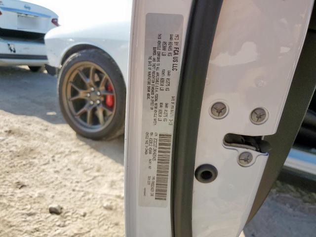 2C3CDZFJ9KH625425 - 2019 DODGE CHALLENGER R/T SCAT PACK WHITE photo 13
