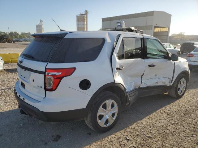 1FM5K8AR2EGB74304 - 2014 FORD EXPLORER POLICE INTERCEPTOR Blanco foto 3