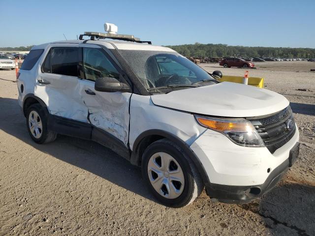 1FM5K8AR2EGB74304 - 2014 FORD EXPLORER POLICE INTERCEPTOR Blanco foto 4