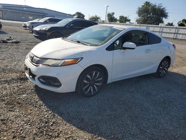 2HGFG3B09FH517291 - 2015 HONDA CIVIC EXL WHITE photo 1