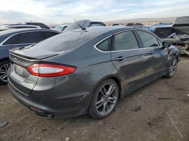 3FA6P0K96FR114116 - 2015 FORD FUSION TITANIUM GRAY photo 3