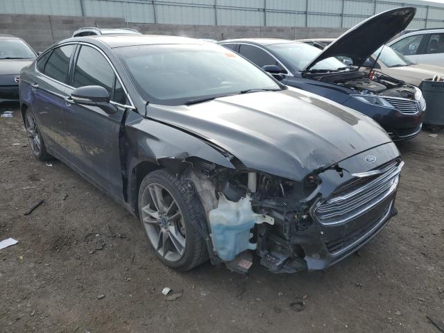 3FA6P0K96FR114116 - 2015 FORD FUSION TITANIUM GRAY photo 4