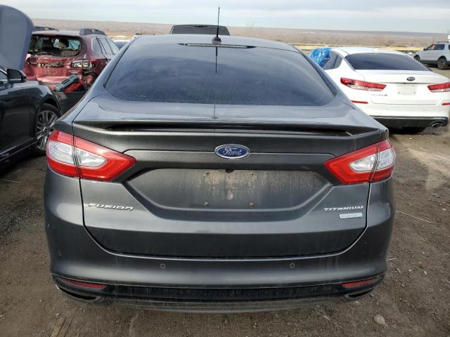 3FA6P0K96FR114116 - 2015 FORD FUSION TITANIUM GRAY photo 6