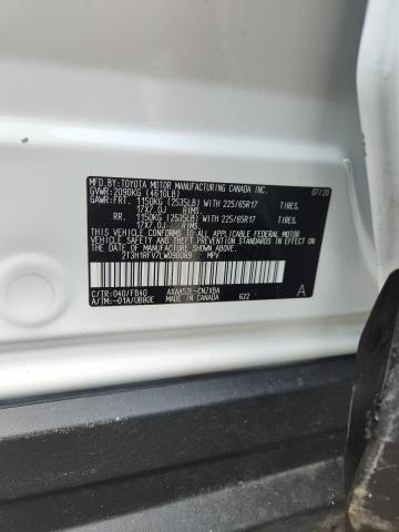 2T3H1RFV7LW090089 - 2020 TOYOTA RAV4 LE WHITE photo 14