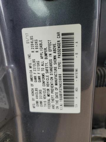 19UUB1F57HA008866 - 2017 ACURA TLX TECH GRAY photo 12