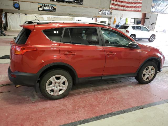 2T3BFREV1DW020520 - 2013 TOYOTA RAV4 LE MAROON photo 3