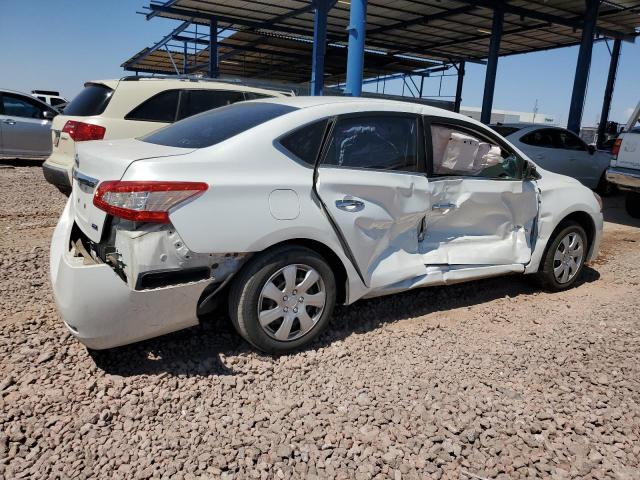 3N1AB7AP4DL759653 - 2013 NISSAN SENTRA S WHITE photo 3