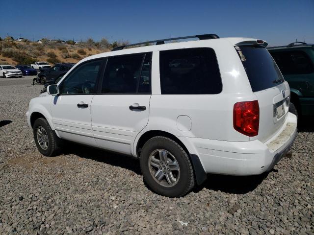 2HKYF18585H506807 - 2005 HONDA PILOT EXL WHITE photo 2