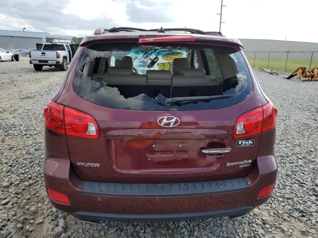 5NMSH13EX9H240264 - 2009 HYUNDAI SANTA FE SE BURGUNDY photo 6