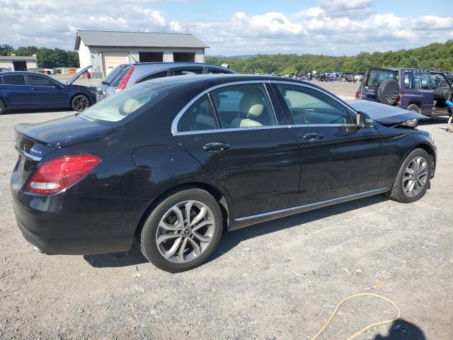 55SWF4KB2HU213669 - 2017 MERCEDES-BENZ C 300 4MATIC BLACK photo 3