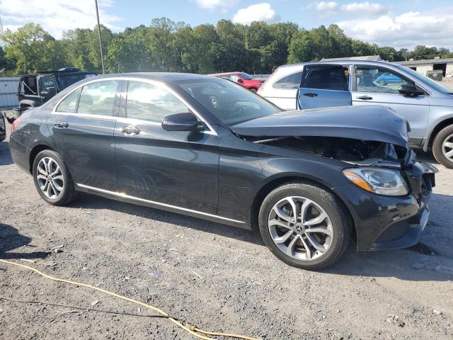 55SWF4KB2HU213669 - 2017 MERCEDES-BENZ C 300 4MATIC BLACK photo 4