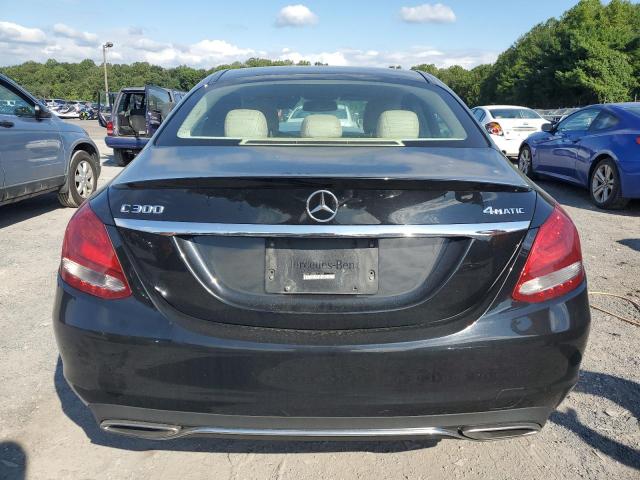 55SWF4KB2HU213669 - 2017 MERCEDES-BENZ C 300 4MATIC BLACK photo 6