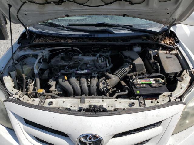 2T1BU4EEXCC856165 - 2012 TOYOTA COROLLA BASE თეთრი ფოტო 11