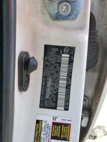 2T1BU4EEXCC856165 - 2012 TOYOTA COROLLA BASE თეთრი ფოტო 13