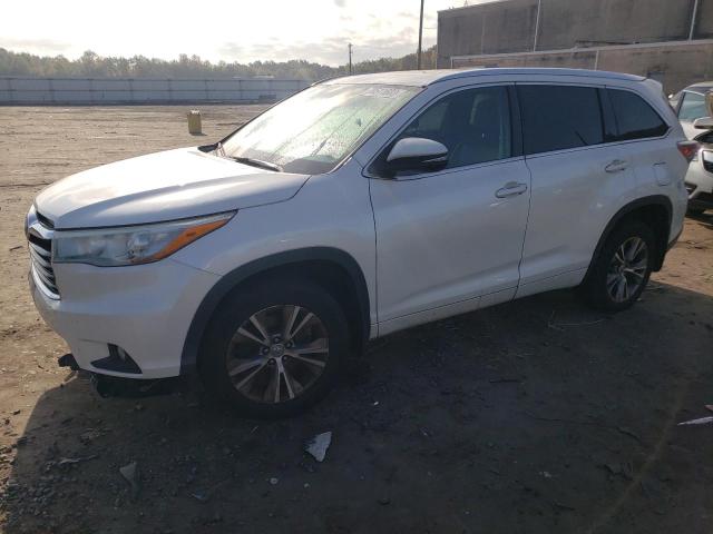 5TDJKRFH6FS179523 - 2015 TOYOTA HIGHLANDER XLE WHITE photo 1