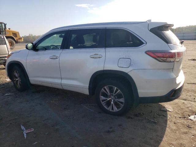 5TDJKRFH6FS179523 - 2015 TOYOTA HIGHLANDER XLE WHITE photo 2