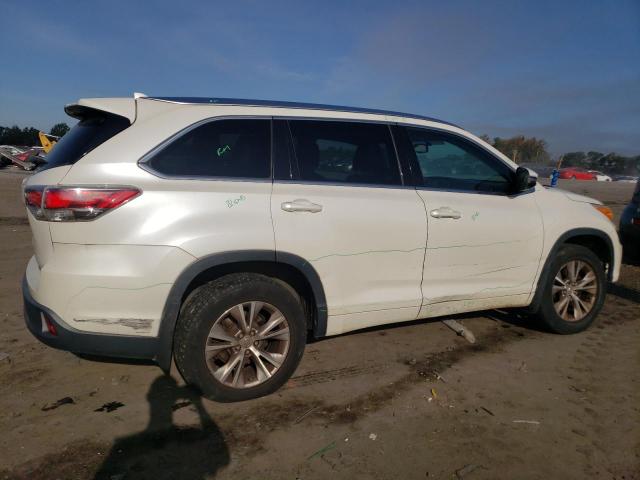 5TDJKRFH6FS179523 - 2015 TOYOTA HIGHLANDER XLE WHITE photo 3