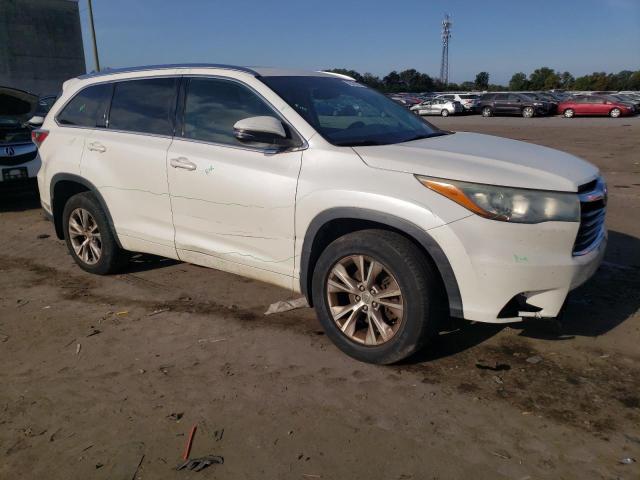 5TDJKRFH6FS179523 - 2015 TOYOTA HIGHLANDER XLE WHITE photo 4